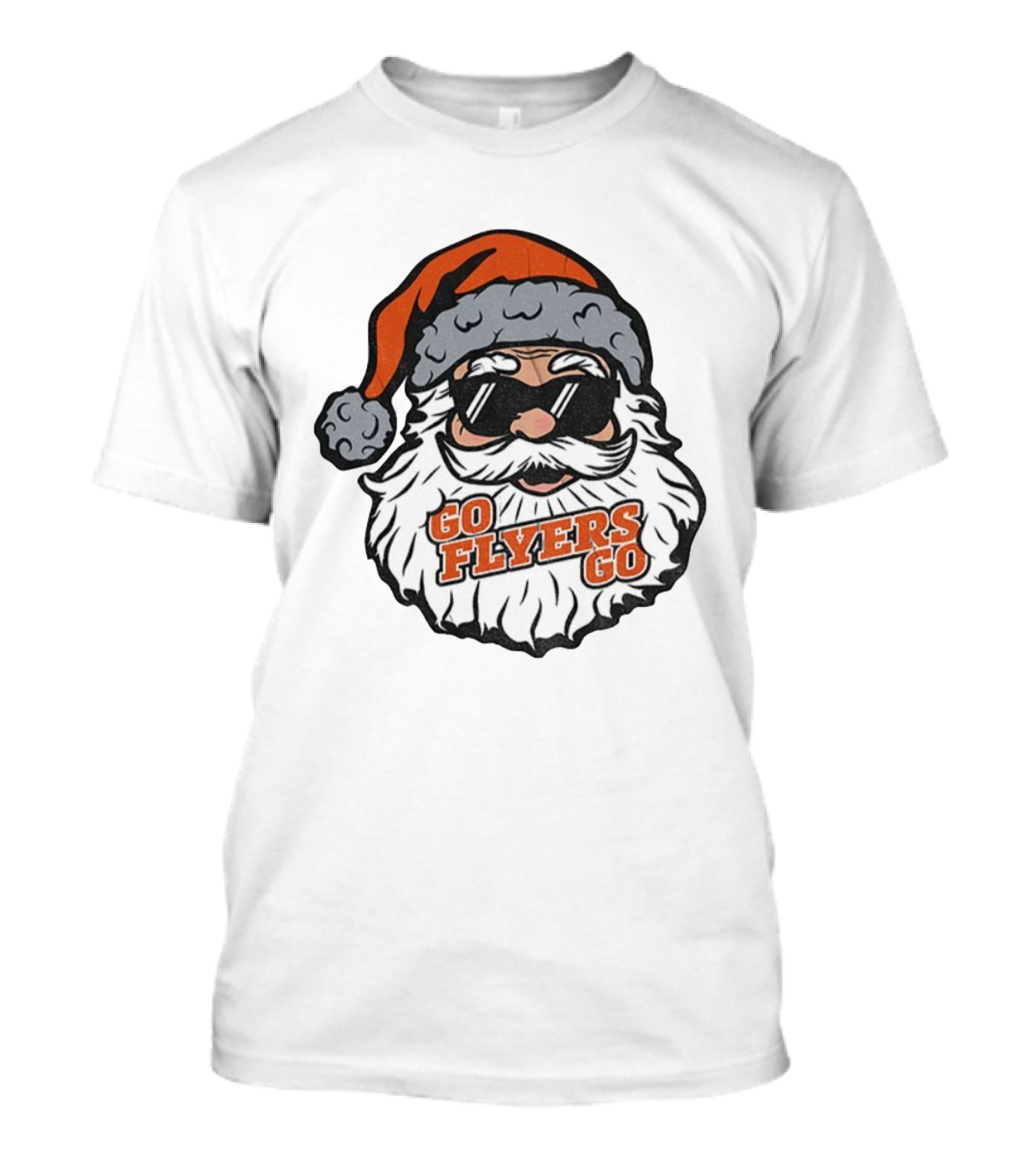 Santa Claus Go Flyers Go Philadelphia Hockey Christmas 2025 T-Shirt