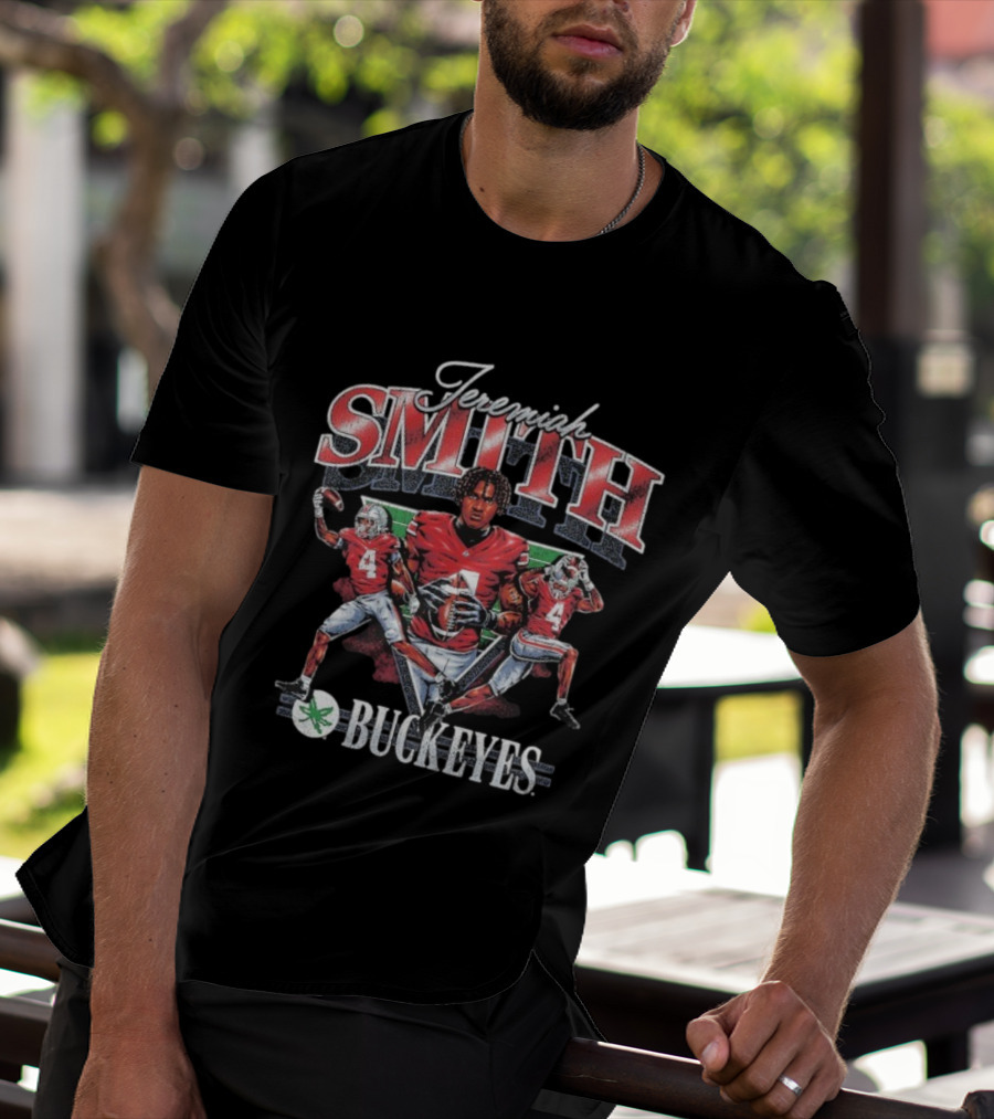 Jeremiah Smith Buckeyes Football Ohio State #4 T-Shirt