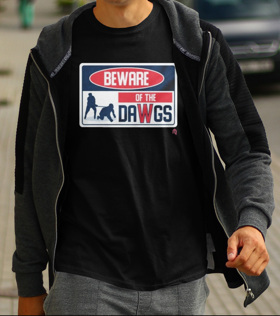 Beware Of The Dawgs Hockey Players Washington Capitals T-Shirt
