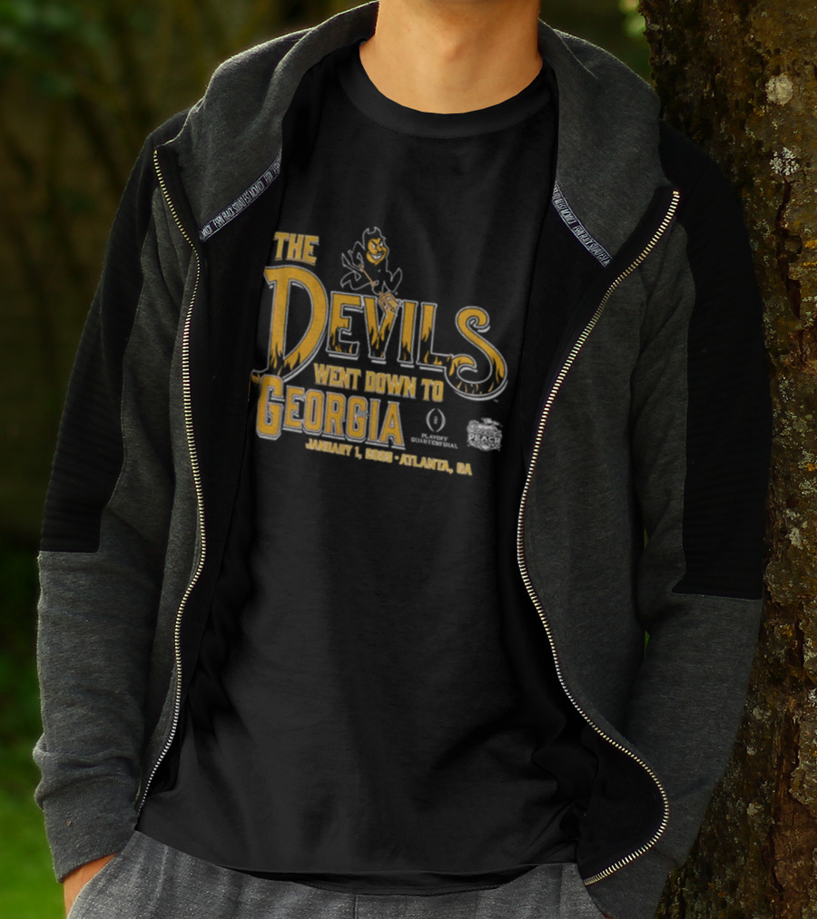 The Devils Went Down To Georgia January 1 2022 Atlanta GA T-Shirt