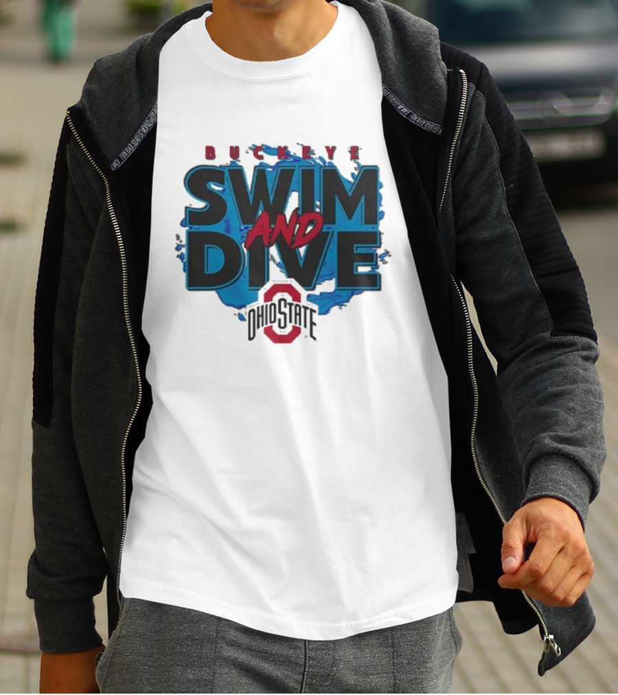 Ohio State Buckeyes Swim And Dive Team Official Logo T-Shirt