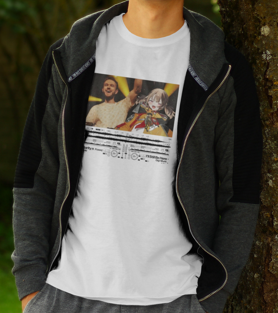 Gigi Murin X Clarity Zedd I’ll Be Here Collaboration Featuring Anime Character T-Shirt