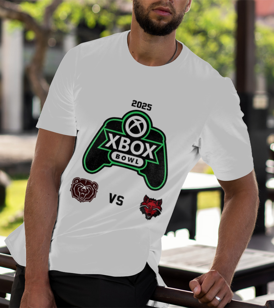2025 Xbox Bowl Missouri State Bears Vs Arkansas State Red Wolves Showdown T-Shirt