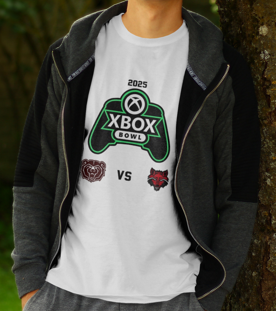 2025 Xbox Bowl Missouri State Bears Vs Arkansas State Red Wolves Showdown T-Shirt