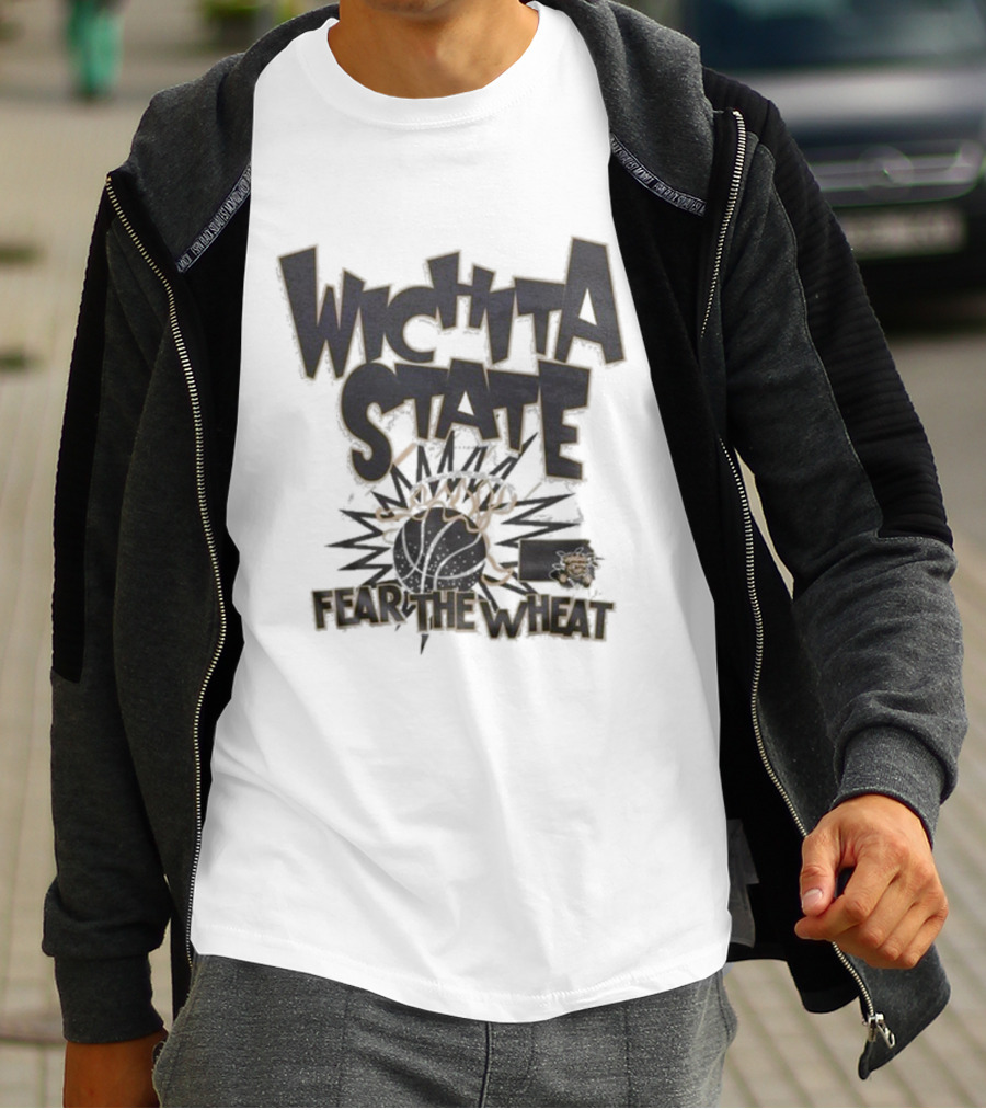Wichita State Shockers Fear The Wheat Slam Basketball T-Shirt