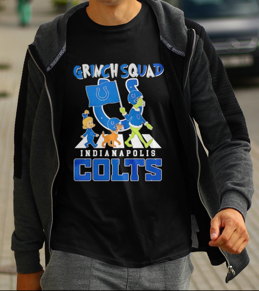 Grinch Squad Indianapolis Colts Fan Parade T-Shirt