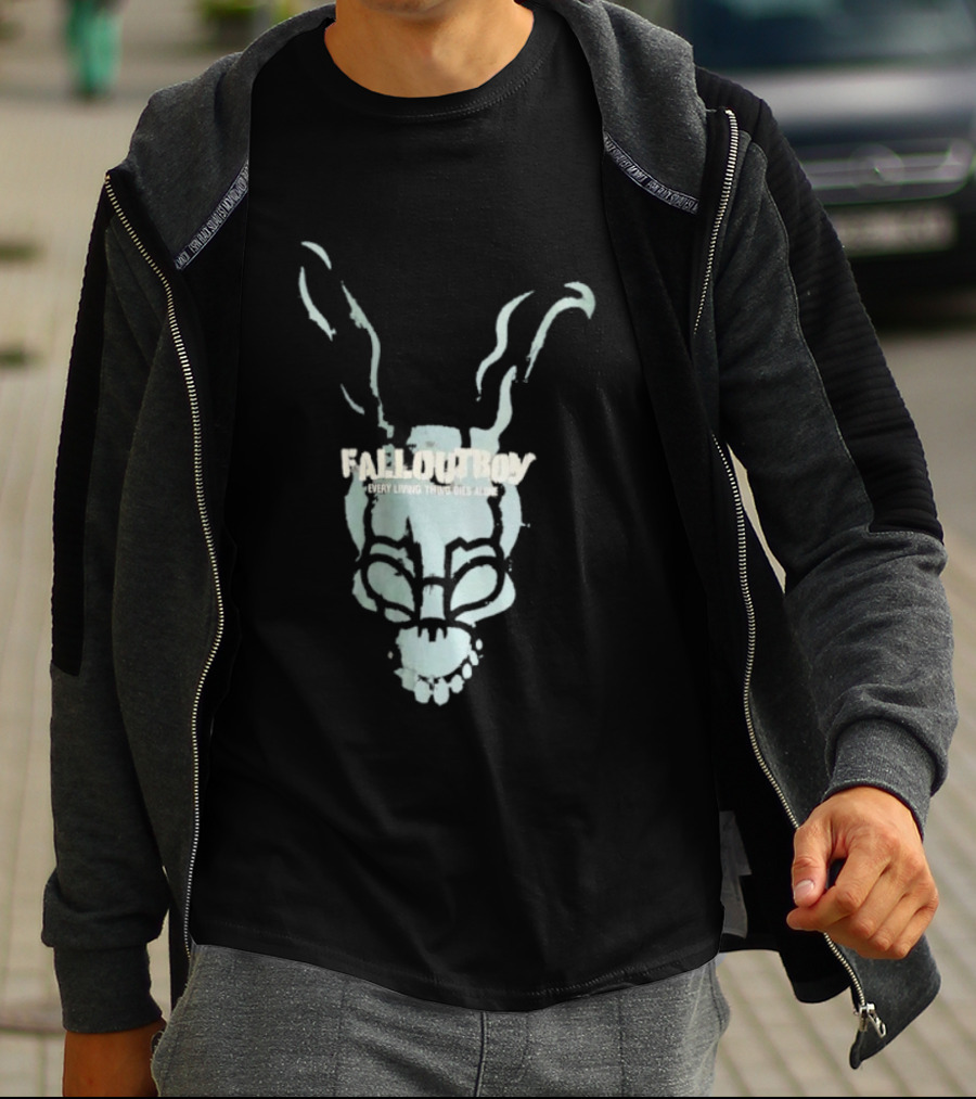 Frank Donnie Darko Fallout Boy Every Living Creature Dies Alone T-Shirt