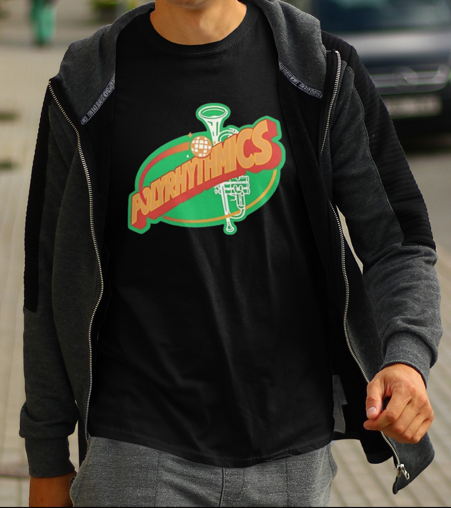 Polyrhythmics Funk Band Musical Instrument Retro Style T-Shirt