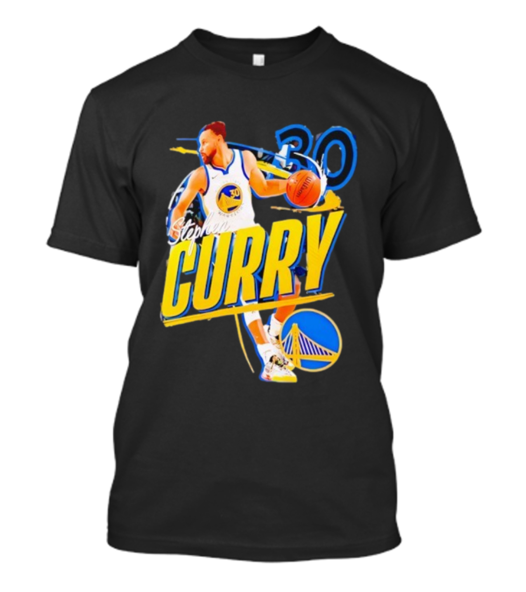 Stephen Curry 30 Golden State Warriors Basketball Icon T-Shirt