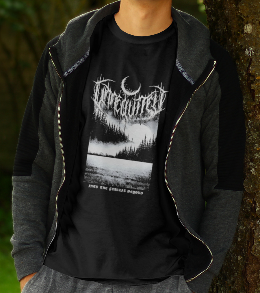 Svaltvinter Moonlit Forest With Geiranger Beyond T-Shirt