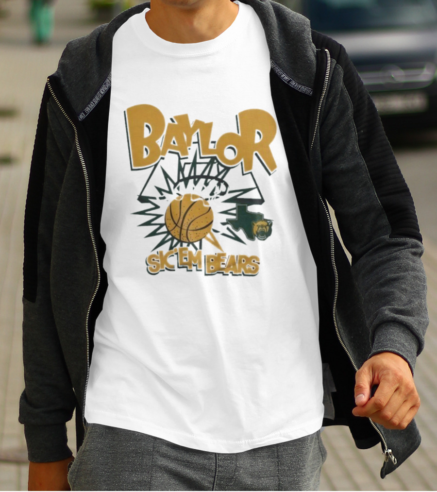Baylor Basketball Sic ’em Bears Slam Dunk T-Shirt