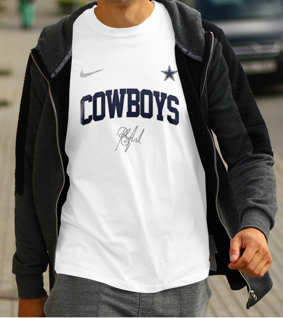 Cowboys Barry Manilow Signature Star Once Before I Go T-Shirt