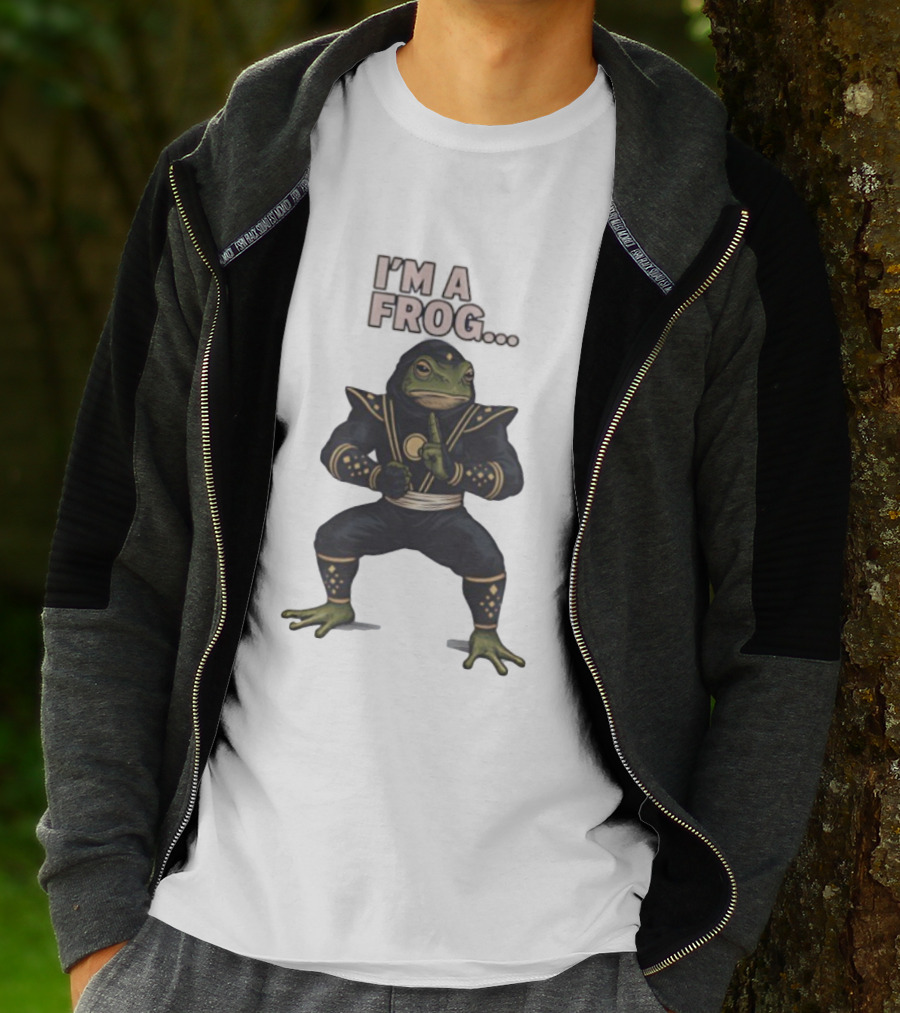 I'm A Frog Black Ranger Frog Ranger Stance Novelty T-Shirt