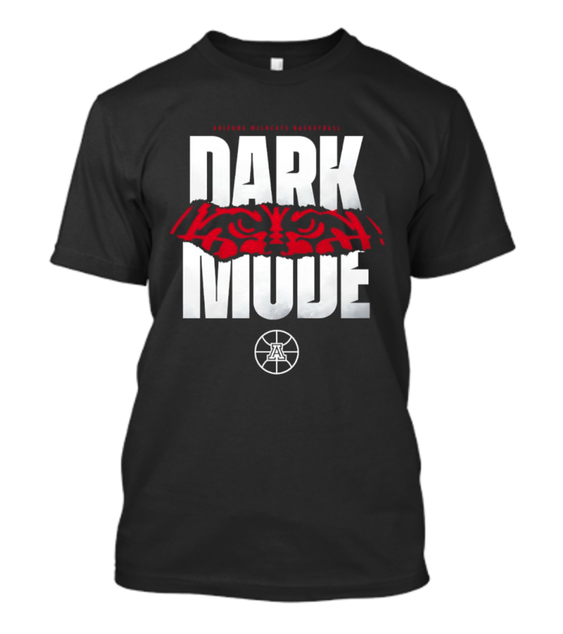Arizona Wildcats Basketball Dark Mode Red Eye T-Shirt
