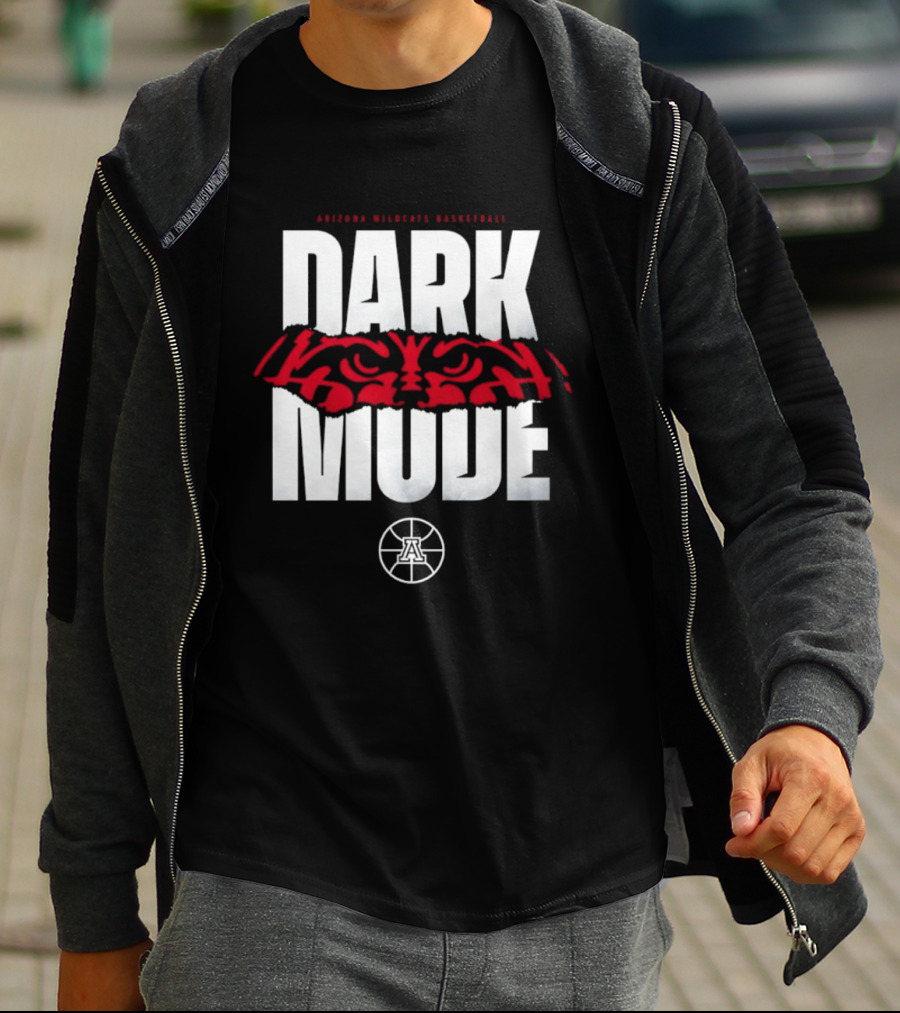 Arizona Wildcats Basketball Dark Mode Red Eye T-Shirt