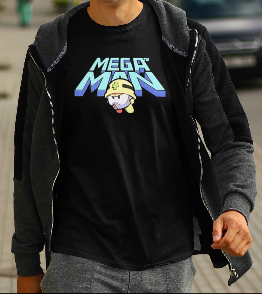 Mega Man Met Enemy Character Art Rsvlts Collection T-Shirt