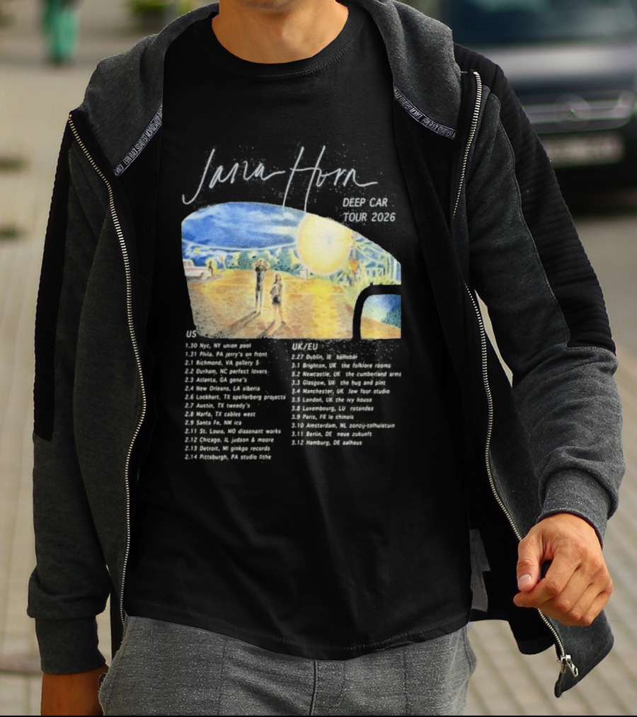 Jana Horn Deep Car Tour 2026 Dates Texas Sun T-Shirt