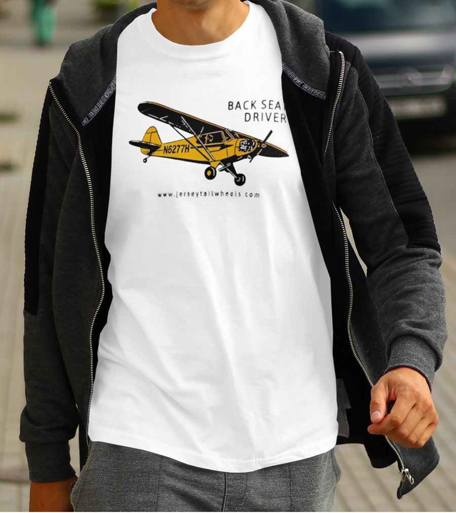 Back Seat Driver N6277H Yellow Aircraft T-Shirt