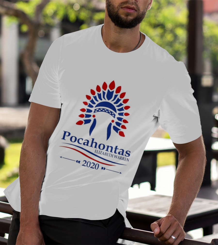 Pocahontas Elizabeth Warren 2020 Headdress T-Shirt