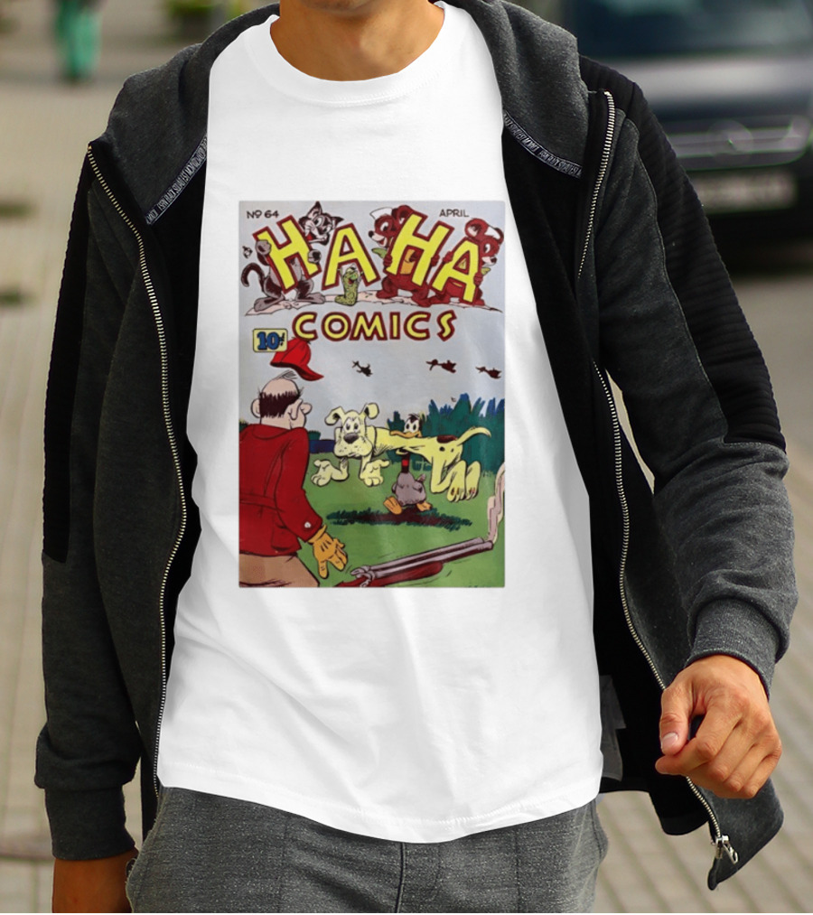 Ha Ha Comics No 64 April 10 Cent Vintage Cover T-Shirt