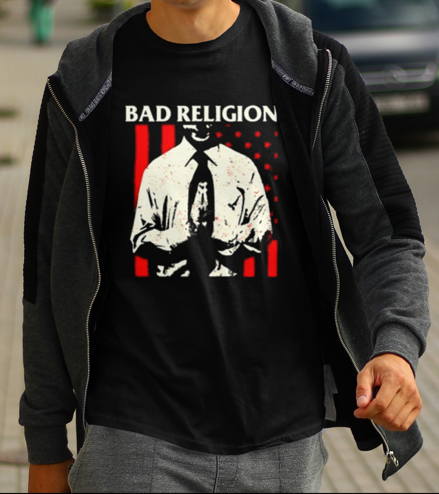 Bad Religion The Empire Strikes First Tour 2026 Vintage Suit Red Stripes T-Shirt