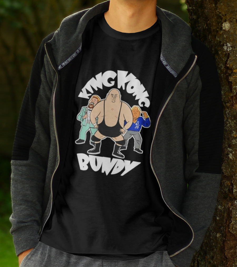 King Kong Bundy Wrestling Managers Cartoon T-Shirt