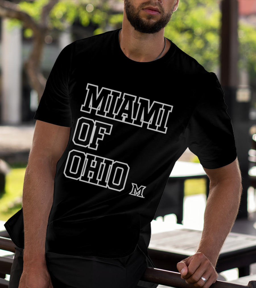 Miami RedHawks Miami Of Ohio M Logo XXL T-Shirt
