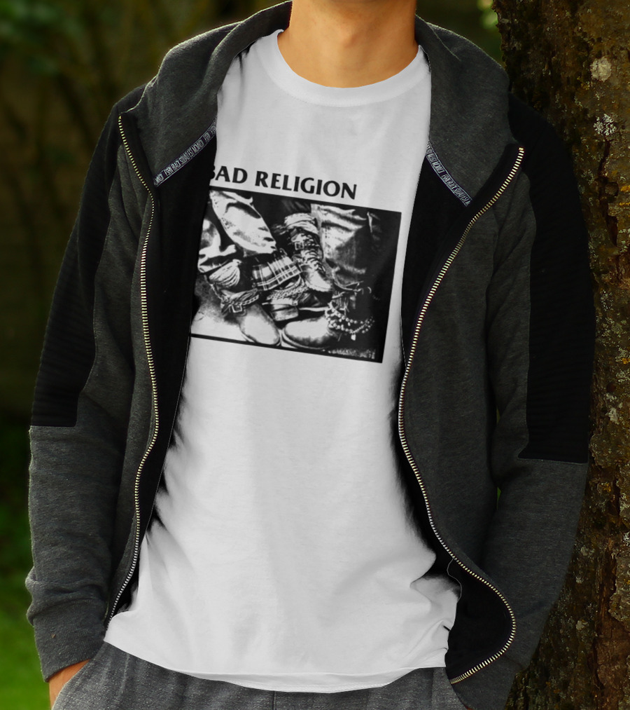 Bad Religion 80 85 Tour Punk Boots Denim Chains 2026 T-Shirt