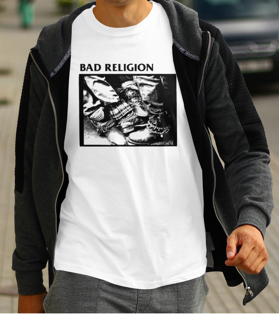 Bad Religion 80 85 Tour Punk Boots Denim Chains 2026 T-Shirt