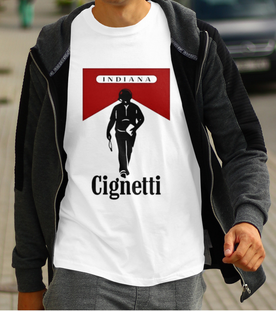 Indiana Cignetti Coach Marlboro Cigarette T-Shirt