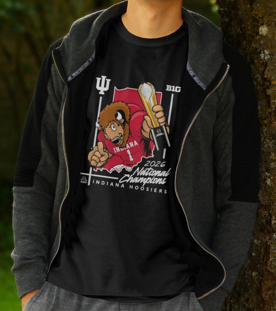 Indiana Hoosiers National Champs 2025 Trophy Victory B1G Indiana T-Shirt