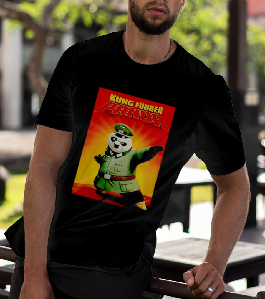 Kung Fuhrer Panda Parody Martial Arts Soldier Pun T-Shirt