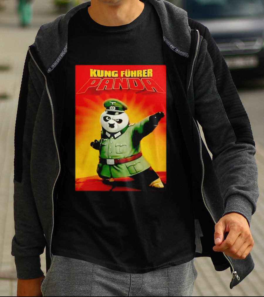 Kung Fuhrer Panda Parody Martial Arts Soldier Pun T-Shirt