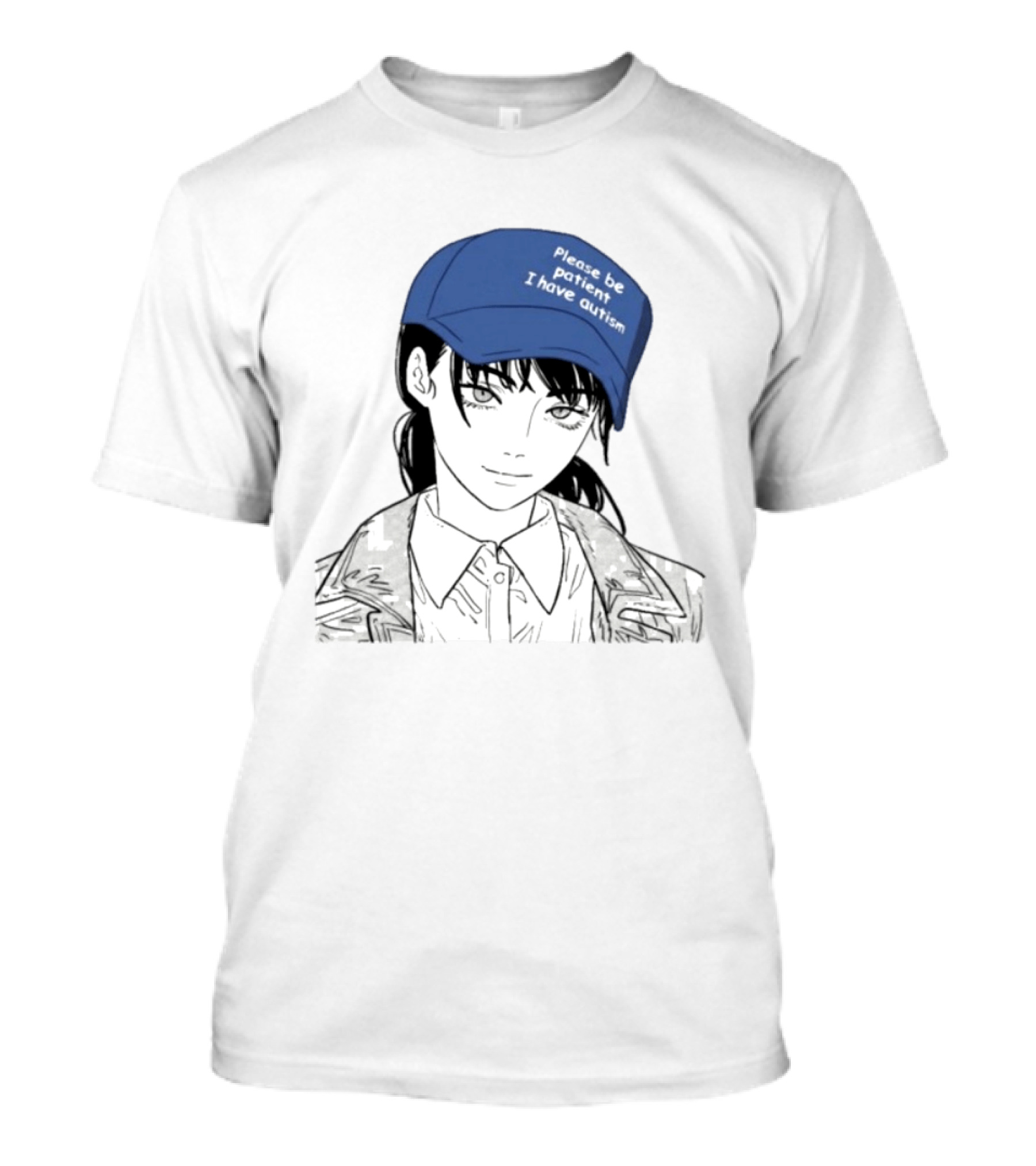 Please Be Patient I Have Autism Manga Chainsaw Girl Hat T-Shirt