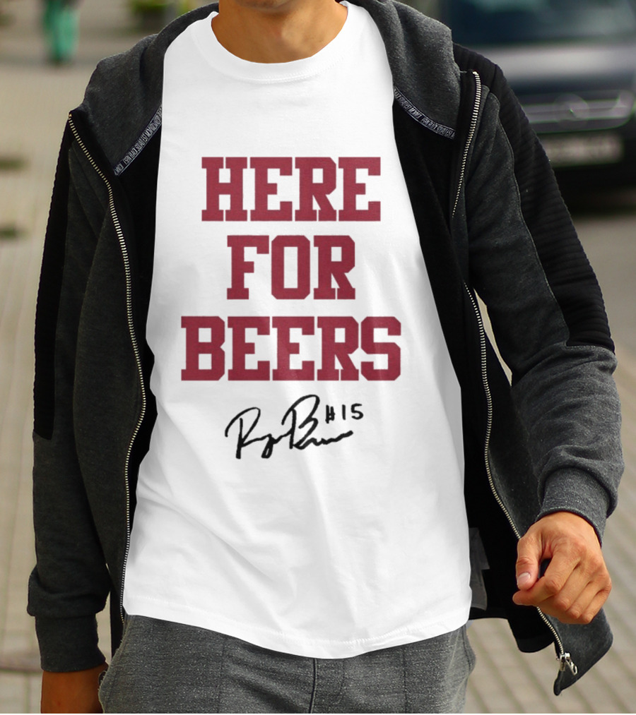 Raegan Beers Here For Beers #15 Oklahoma Sooners T-Shirt