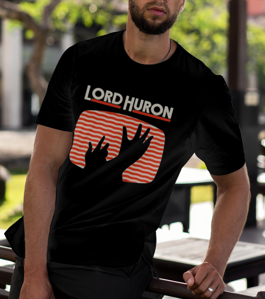 Lord Huron Signals Hand Red Stripes T-Shirt