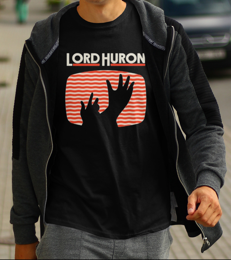 Lord Huron Signals Hand Red Stripes T-Shirt