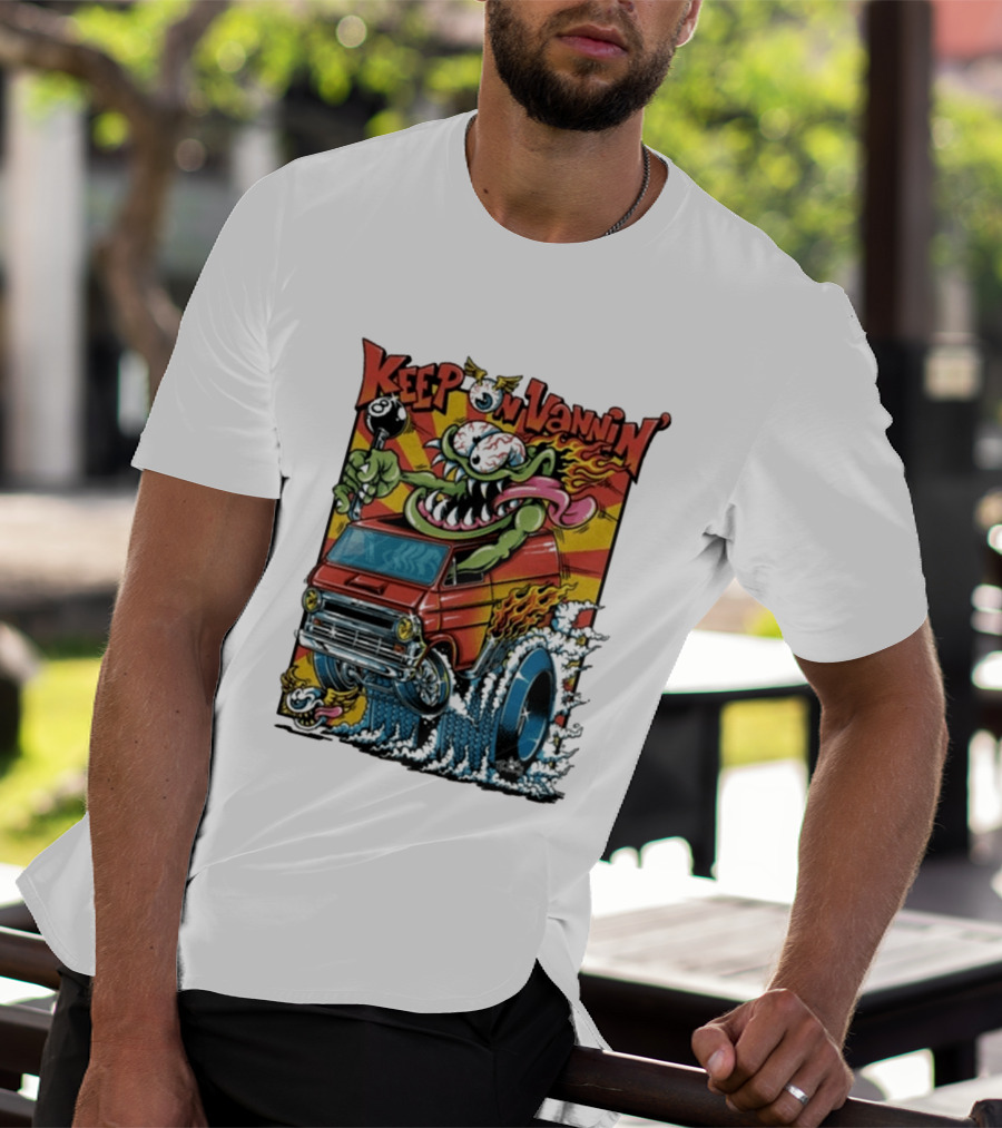 Keep On Vannin Ramone Sketch Monster Van T-Shirt