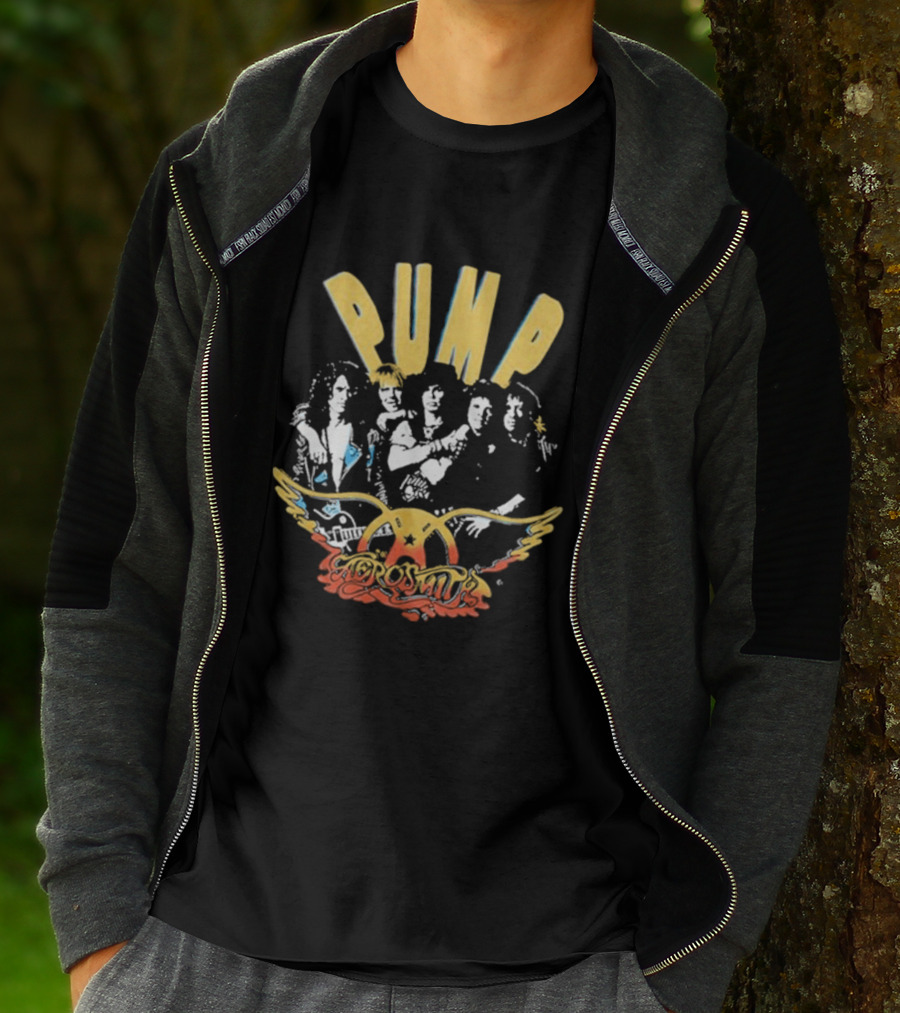 Aerosmith Pump Album 1990 Tour Wings Iconic Band T-Shirt