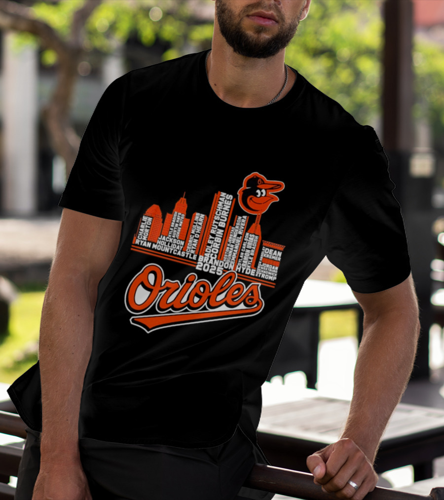 Baltimore Orioles City Skyline 2025 T-Shirt