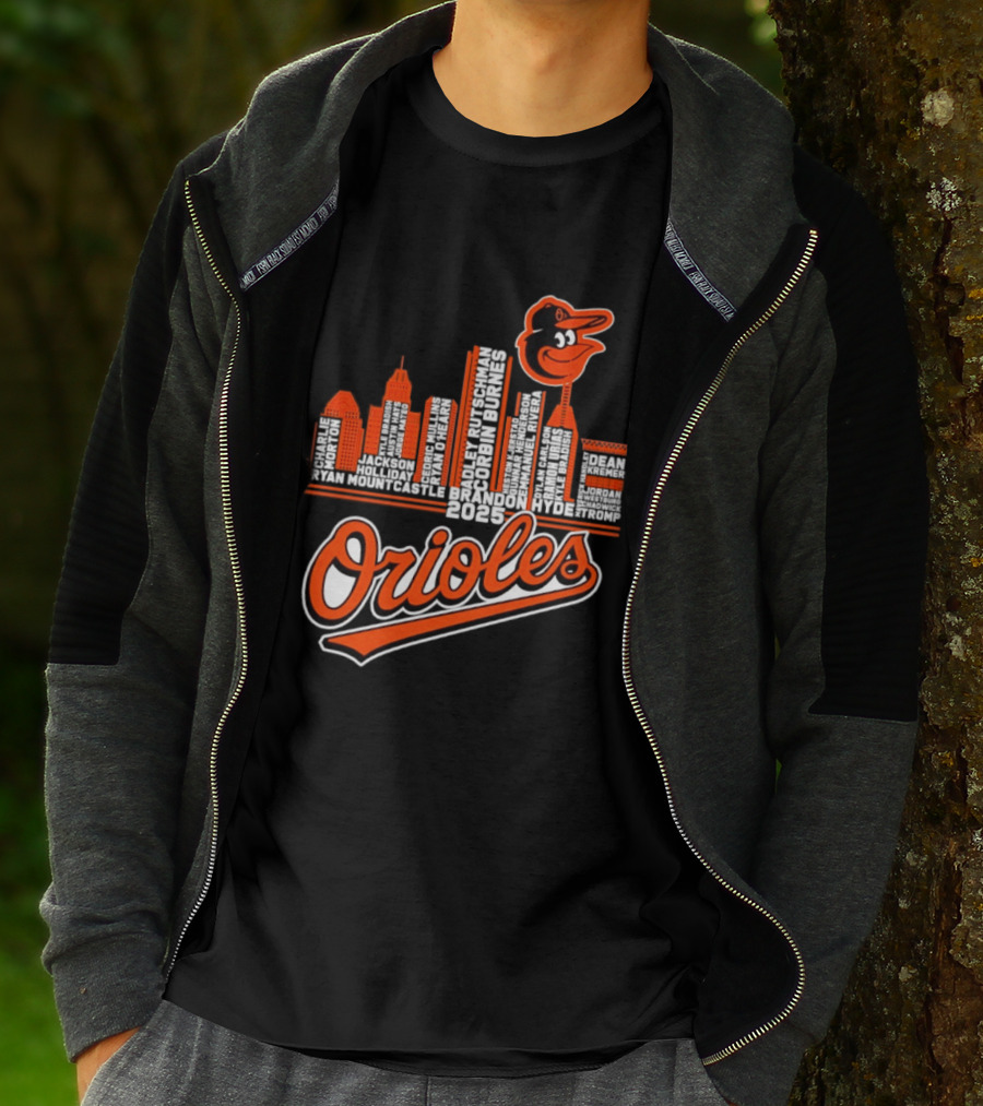 Baltimore Orioles City Skyline 2025 T-Shirt