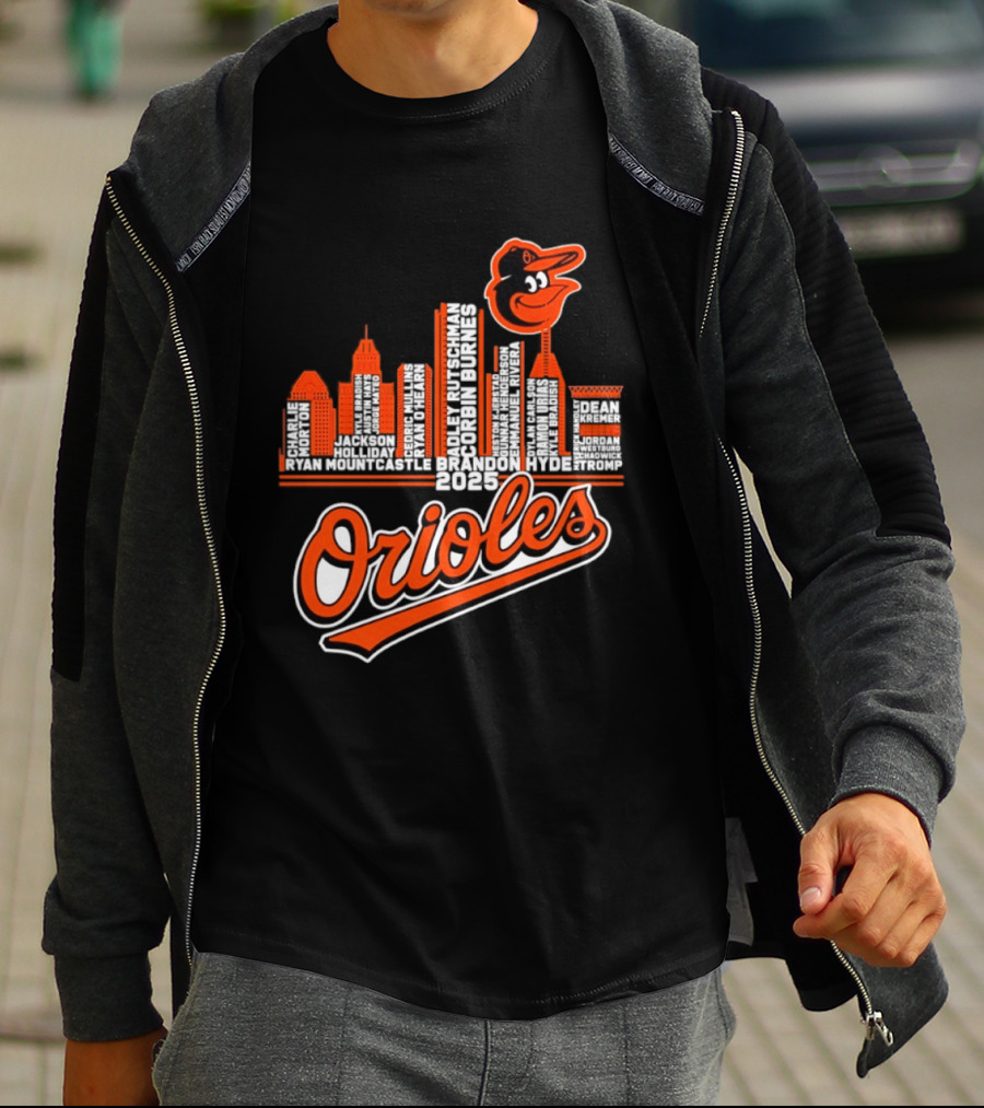 Baltimore Orioles City Skyline 2025 T-Shirt