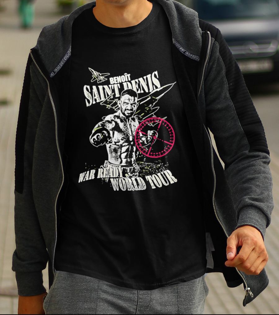 Benoit Saint Denis War Ready World Tour Fighter With Jet And Crosshair T-Shirt
