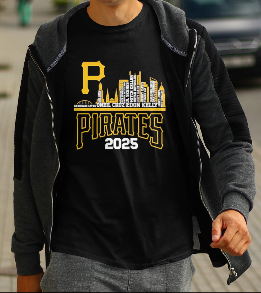 Pittsburgh Pirates City Skyline 2025 T-Shirt