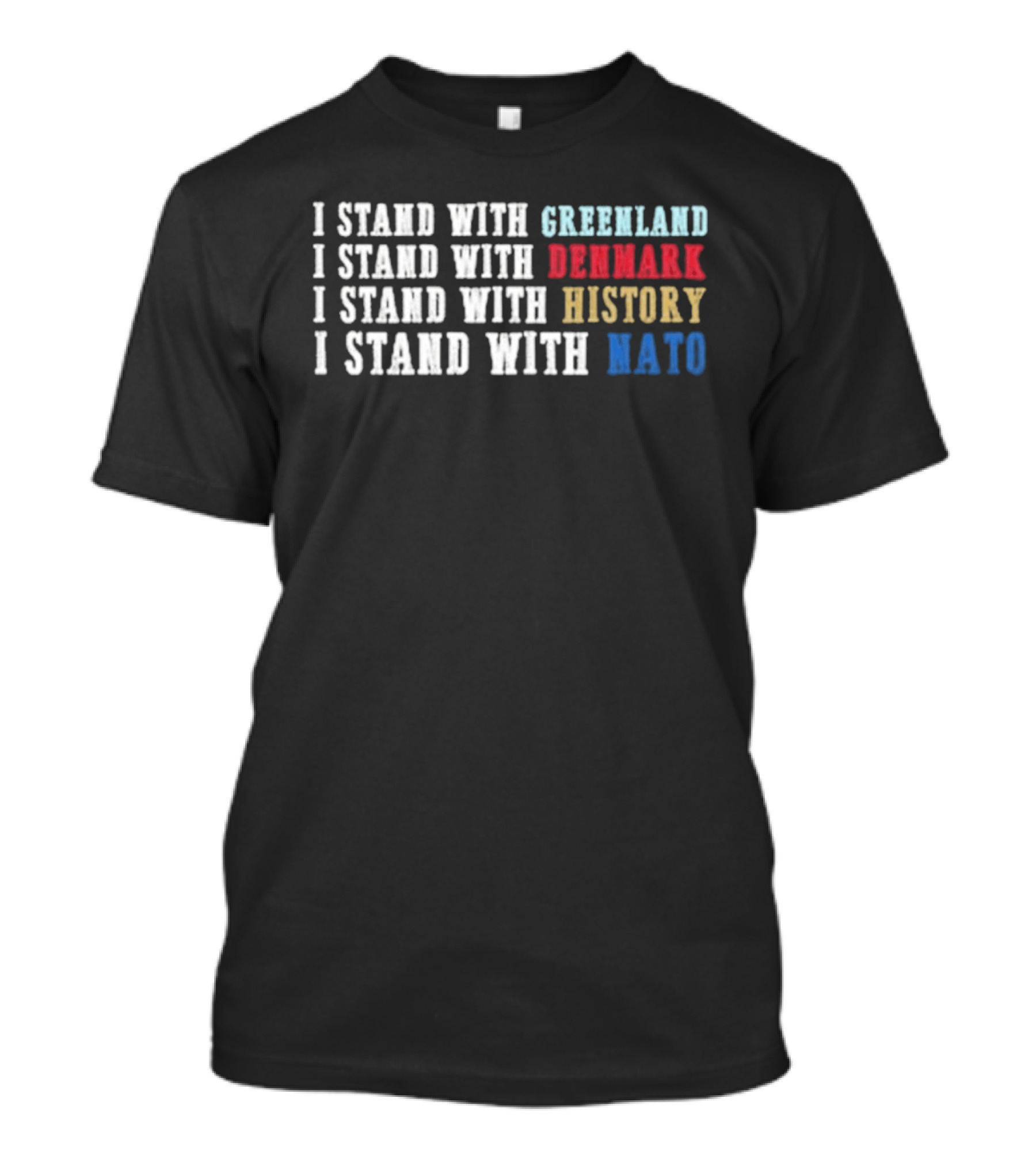 I Stand With Greenland Denmark History NATO T-Shirt