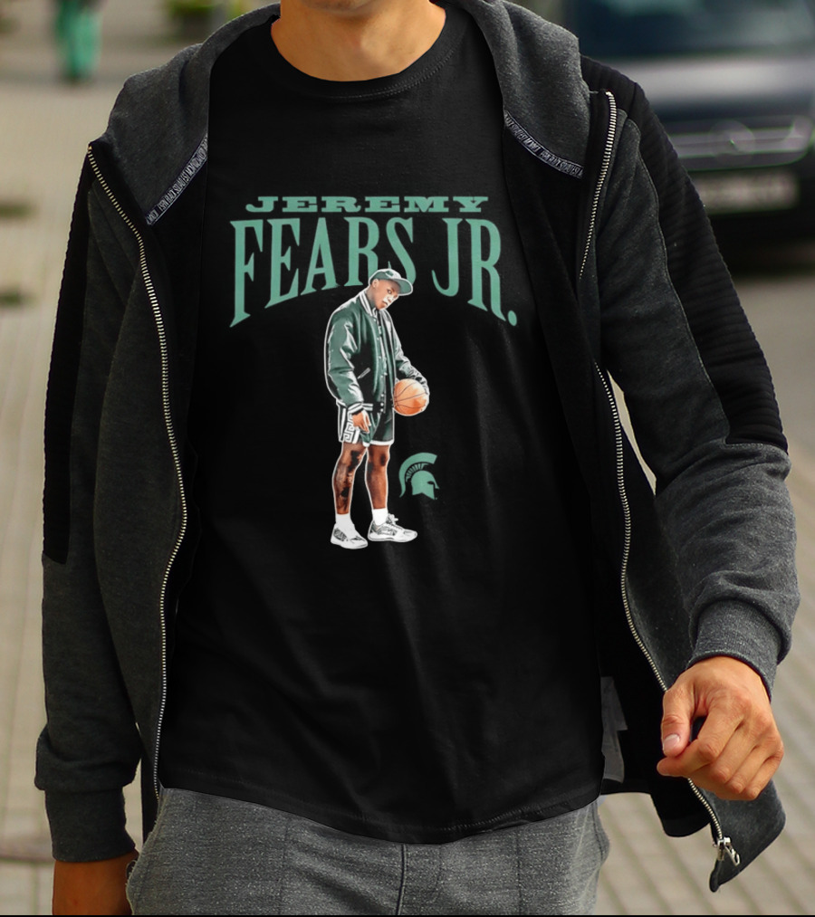 Michigan State Spartans Jeremy Fears Jr Basketball T-Shirt