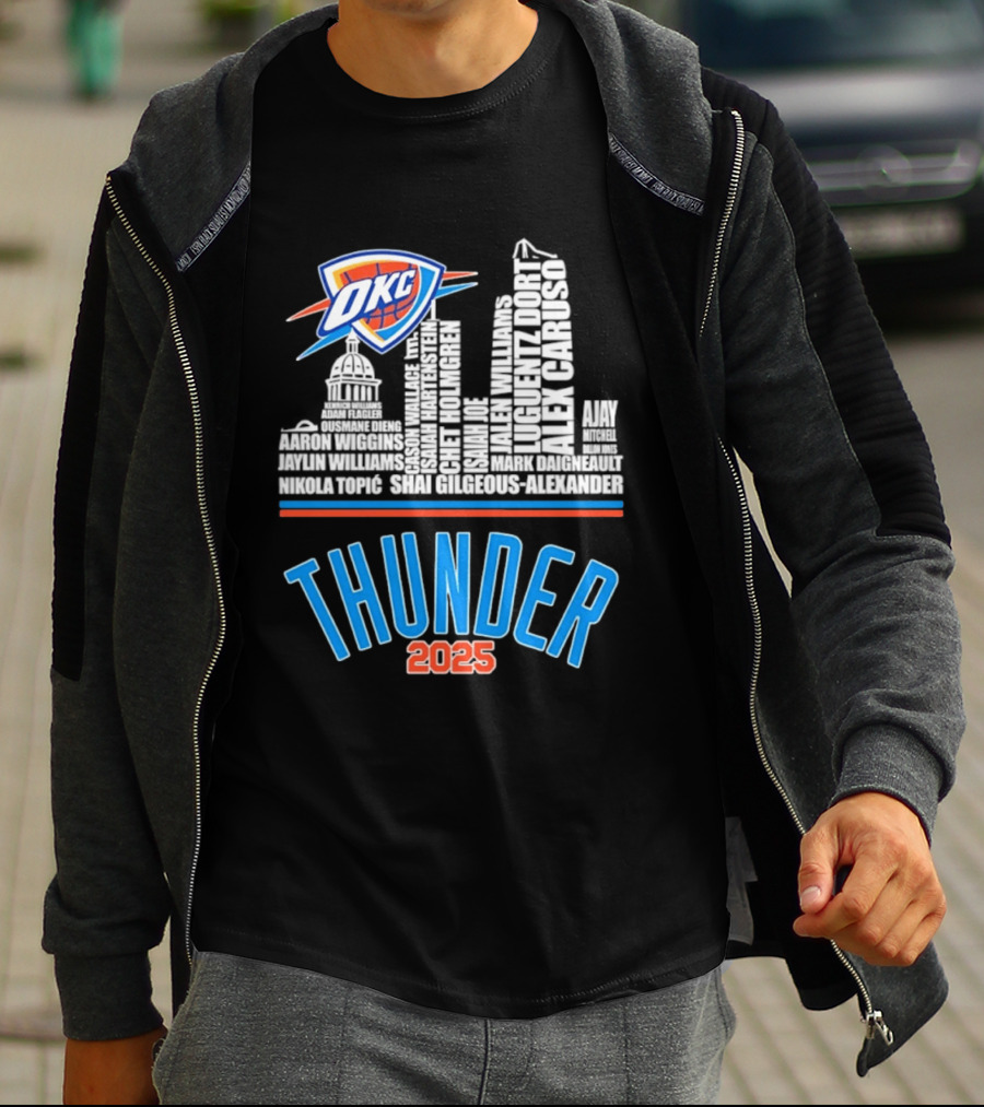 OKC Thunder Skyline 2025 T-Shirt