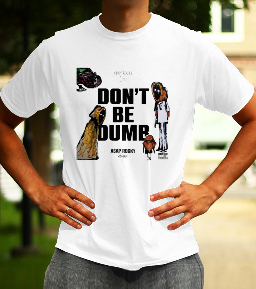 ASAP Rocky X Tim Burton Don't Be Dumb Character Collab T-Shirt