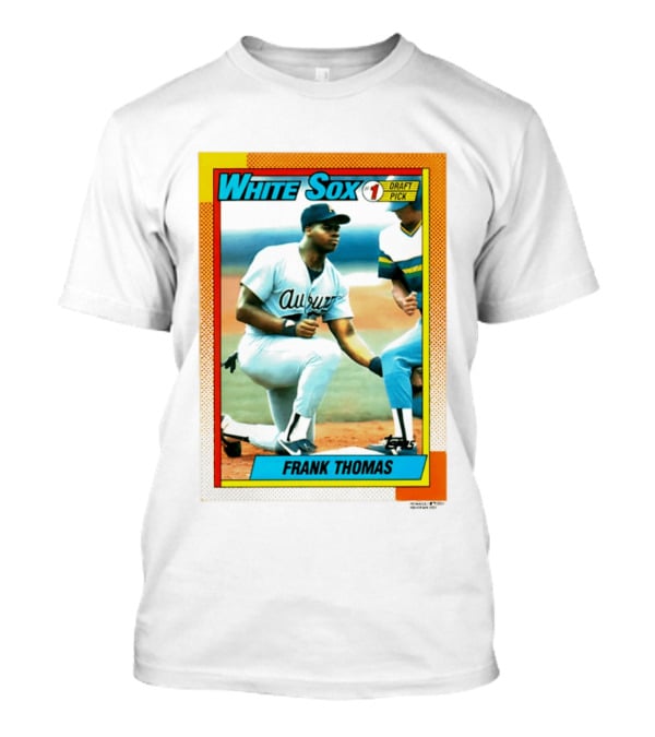 White Sox Frank Thomas 1990 Topps No. 1 Draft Pick Rookie Card T-Shirt
