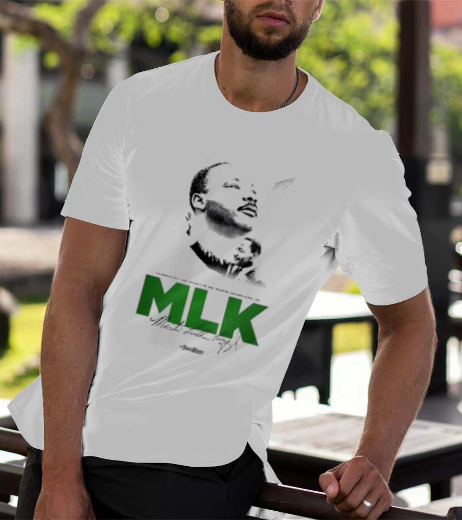 MLK Dr Martin Luther King Jr Bold Green T-Shirt